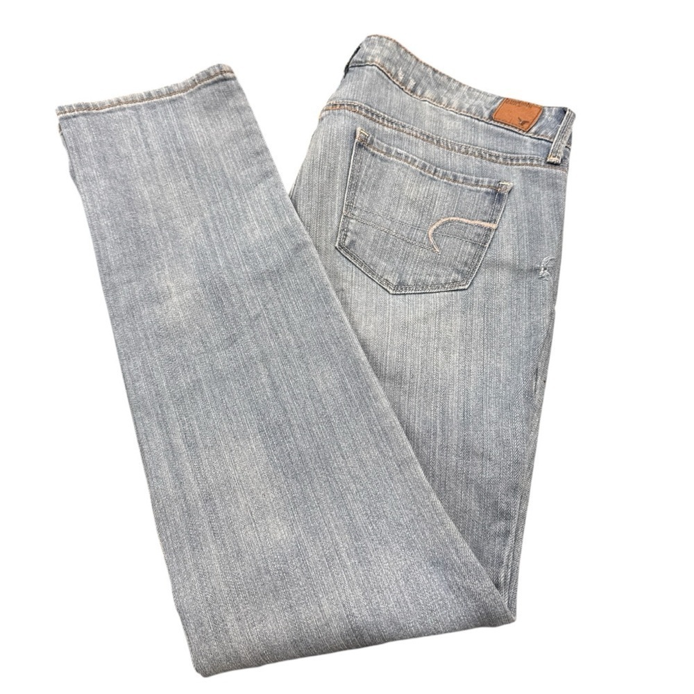 American Eagle Jeans Women’s 10 Blue Skinny pyramid stud Pockets Low Rise Y2K